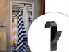 Black Radiator Hook 2 pcs (360)