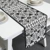 Washable Premium Cotton Linen Table Runner Daily Kitchen Table Decor