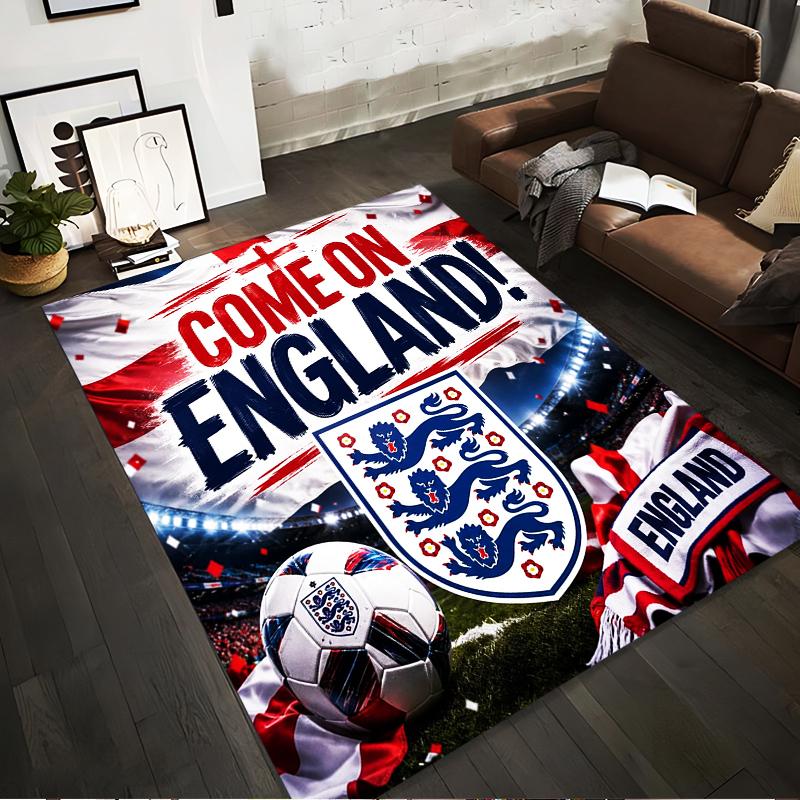 England Football Spirit Rug Non-slip Rug Suitable for Living Room and Bedroom Sofas