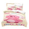 Little Beaver Printed Bedding Kit 3D Digital Three-Piece Grinding Quilt Cover Bedding