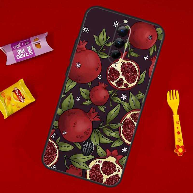 Food Fruit Red Pomegranate Phone Case For ZTE Nubia Red Magic 10 Air 6 7 6S 7S 8S 9S 10S Pro 8 9 10 11 Pro Plus Cover