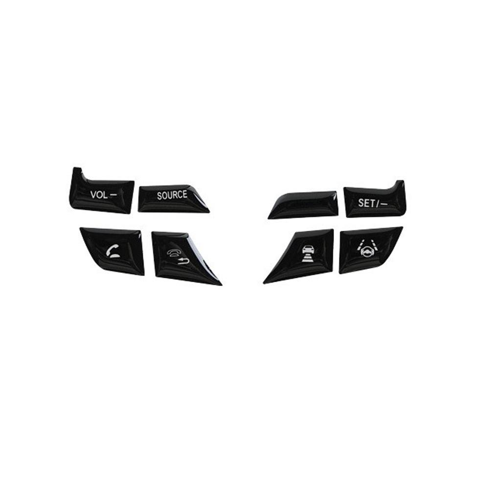 For Honda Accord 2018-2021 Steering Wheel Button Frame Trim Cover Stickers Black