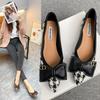 Retro Pointed Women's Single Shoes Soft Sole Spring New Shallow Mouth with Skirt French Small Fragrant Ladyshoes