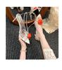 Fashion Designer Sandals for Women 2025 Summer New High Heeled Sandals Elegant Pointed Open Toe Sandal Fashion Flower Sandals for Women