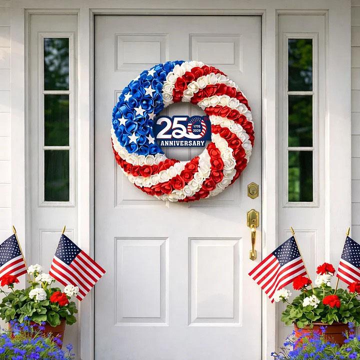Wreath Patriotic Wreath Independence Day Decoration For USA Independence Day