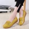 Lightweight Slip-On Loafers Casual Shoes Ladies Non-Slip Bean Nursing Walking Shoes Spring Flats Genuine Leather Moccasins Women