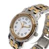 HERMES CL3.240 Clipper Quartz Date Watch Round Face Two-tone Wristwatch