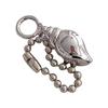 Silvery Conch Bowknot Keychain Lovely Decorations Keyring Ornament Backpack Phone Case Charm Pendant Gift for Girls Women