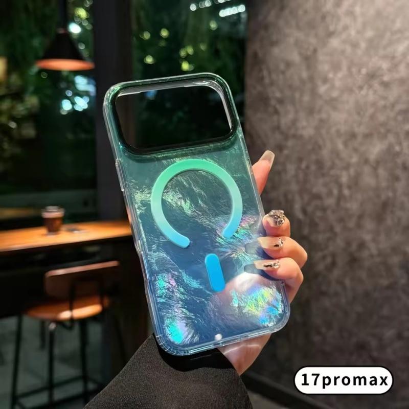 The Gradient Color Design Is Fashionable and Glacier Patterned 17Pro 17Air For Iphone 17 Pro Max Case Reen Blue