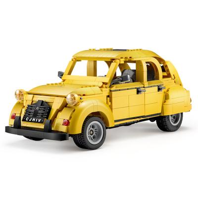 1:12 Retro Car Technical Building Blocks 1238PCS City Vehicles Model Adults Construction Set Toys for Children Gifts