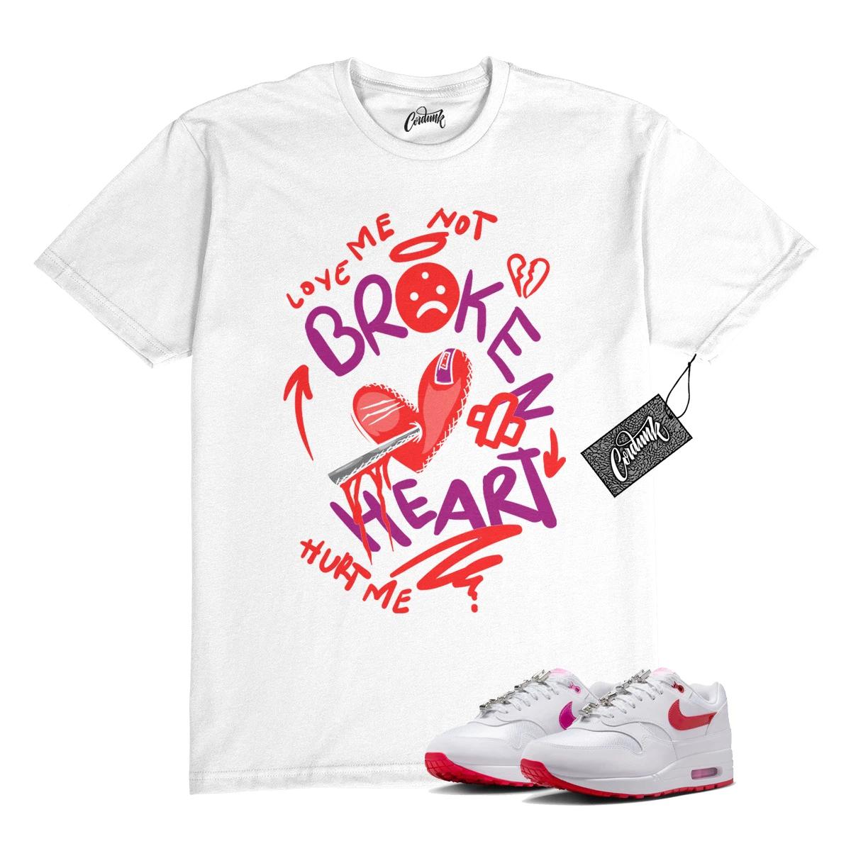 

Air Max 1 PRM Valentine’s Day White Red Playful Pink T Shirt Match WHT BROKEN S