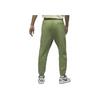Jordan Wordmark Series Solid Casual Cuffed Knit Sport Pants Men Bottoms Light-Olive-Yellow FJ0697-340