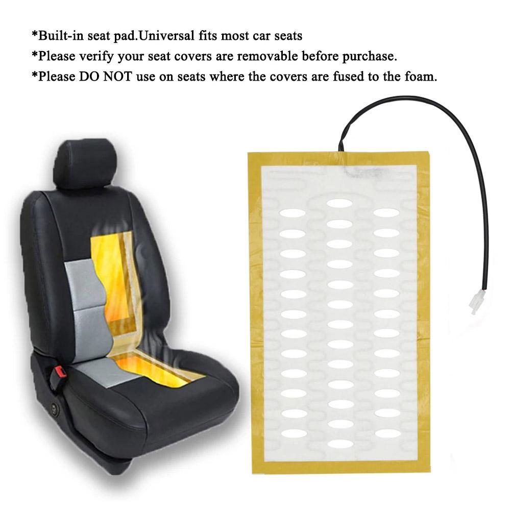 2/4pcs DC12V Car Carbon Fiber Heater Seat Heating Pads Heater Winter Alloy Wire Heated Seat Heater Pads For Car Seat Heater