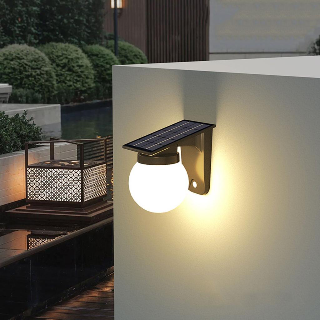 New Cross-border Solar Wall Light Outdoor Waterproof Garden  Villa Garden Decorative Ball Ball Decorative Light