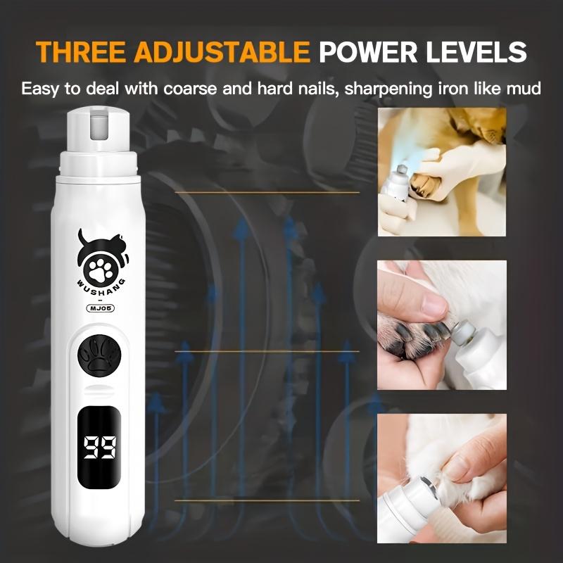 Dog nail polisher is a quiet and painless nail trimmer suitable for large dogs with USB charging, safe, efficient, and durable care