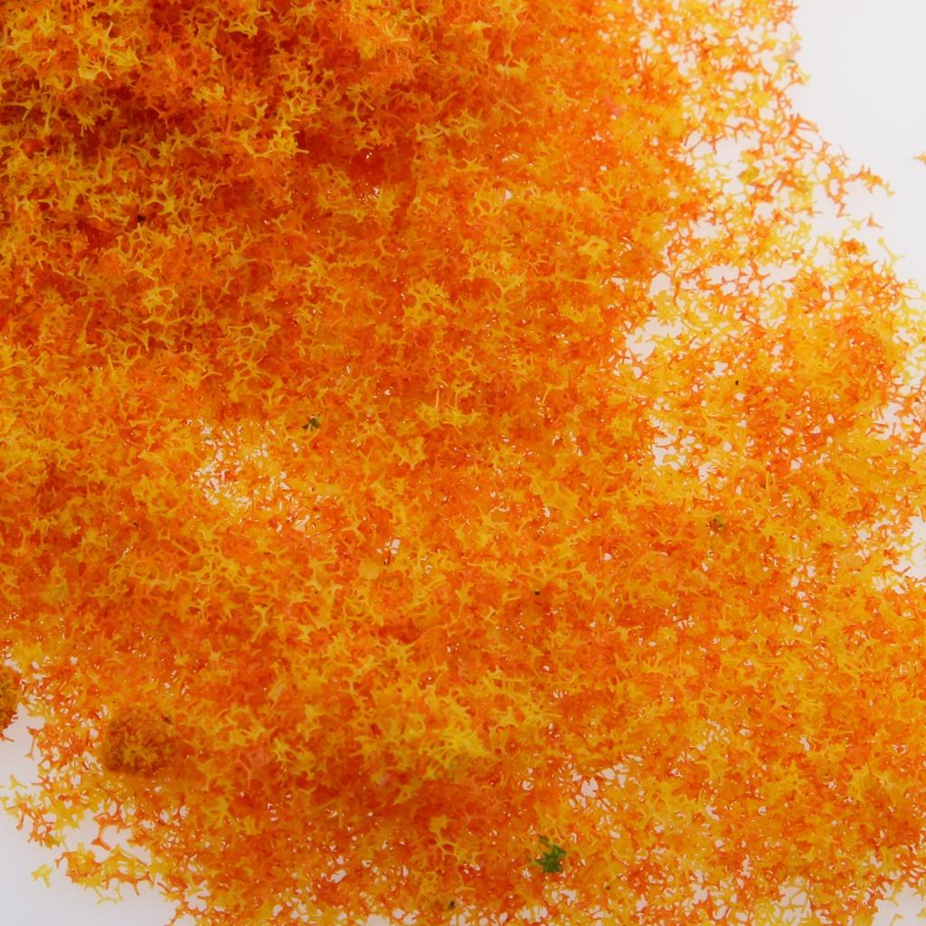 Building Mini Tree Model Leaf Leaves Foliage Model Railway Train Landscape DIY - Orange-yellow