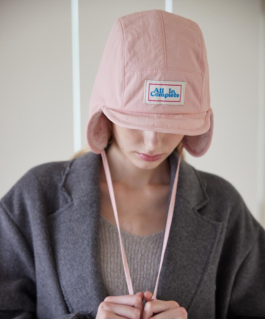 Olinkeompeulliteu Sprinkle Teddy Reversible Trooper Hat (Pink)