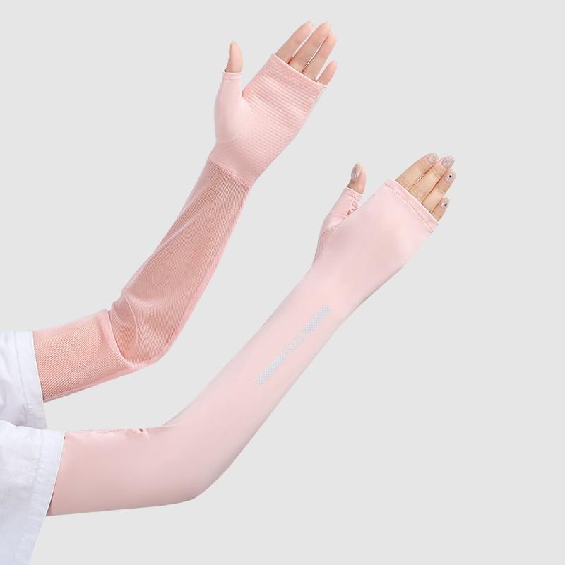 

Ice Silk UV Protection Arm Sleeves for Women, Cooling Breathable Quick-Dry Outdoor Sports Summer Sleeves рожевий