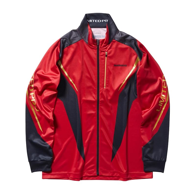 

[Shimano] limited pro full zip shirt SH-107X blood red S