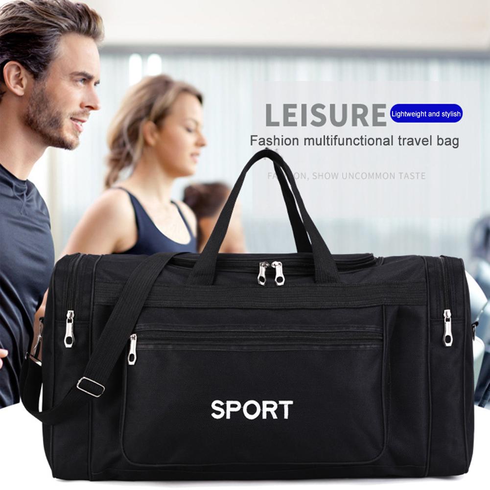 Oxford Sports Backpack Purse Large Capacity Fitness Training Bag with Zipper Multifunctional Wear-resistant for Outdoor Football