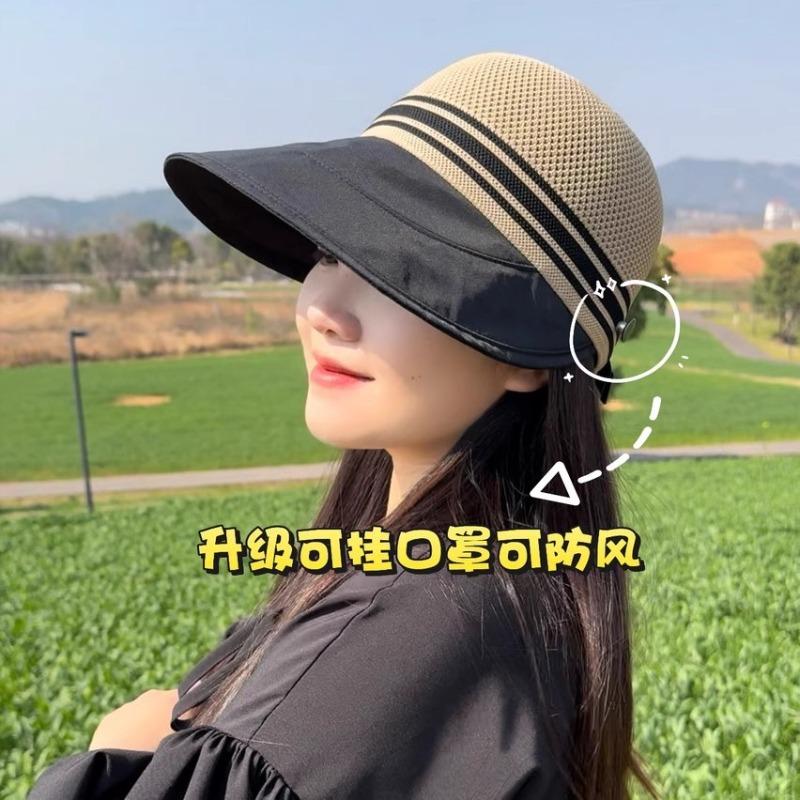 Hat women's summer new big edge bucket hat bow fashion hollow breathable sunshade sunscreen hat