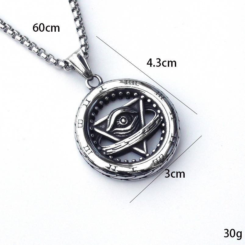 Colier Roată cu Cifre Romane Stil Retro Hip-hop European și American, Un Cadou pentru Prietenul Meu