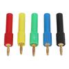 5Pcs Male to Female Banana Plug 2mm to 4mm PA Brass Bananas Plugs Adapter for Automobiles