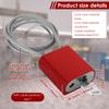 1/2/3PCS Adjustable Cable Lockout Padlock with Keys & Cable 4MM Diameter Steel Cable for Bike Locker Gate and Industrial Safety