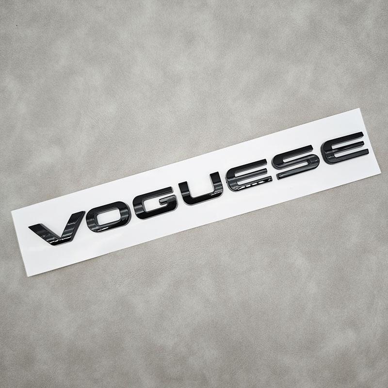 1 szt. 3D ABS Litery Logo VOGUESE Naklejki na Tylny Bagażnik Samochodu Odznaka do Range Rover Executive Wydłużona Edycja Akcesoria