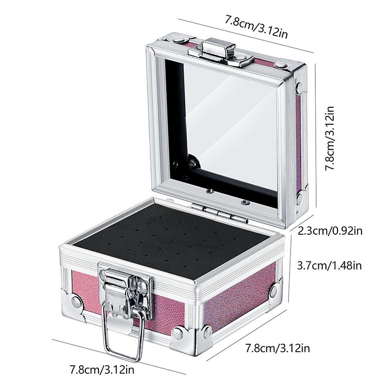 25 Slots Nail Art Grinding Head Bit Holder Displaying Storage Box Nail Drill Bits Holder Container Stand Display Rack