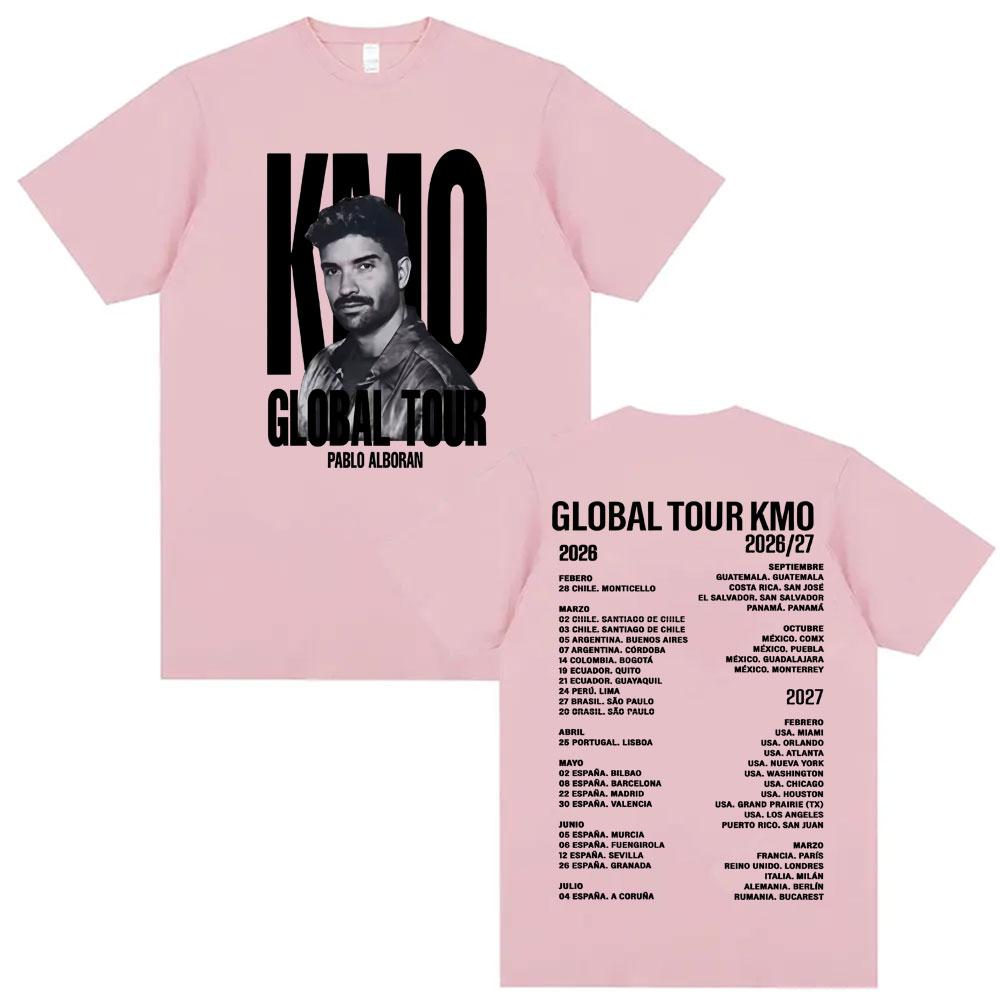Pablo Alborn Global Tour Kmo Merch T Shirt Unisex Women Fashion Hip Hop Style Tshirts Vintage Casual Oversized YK Top