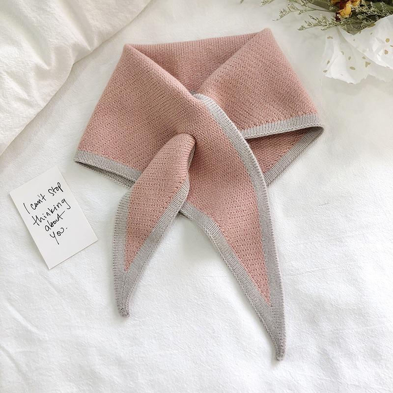 Knit Scarf Girls Shirt False Collar for Sweater Dress Shirt Detachable Collar Women Autumn Warm Fake Collars Small Shawl XWJ113