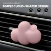 Cute Cloud Car Air Freshener - Gypsum Aroma Diffuser Vent Clip, Refillable Creative Auto Decor Gift for Women Men