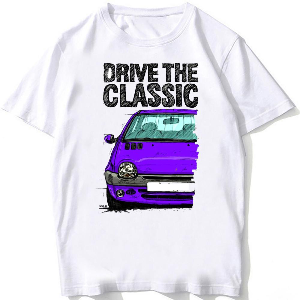 Drive The Legend France TWG 90s EVCar T-Shirt Unisex Summer Men Short Sleeve Harajuku White Hip Hop Casual Boy Tees Fashion Tops