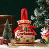 1 Stück Kinder-Themen-Weihnachtsgeschenkbox mit Canvas-Tragetasche Umweltfreundliche Verpackung Dekoration für Weihnachtsgeschenke