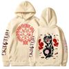 Anime Hellsing Hoodies Men Streetwear Fashion Manga Print Pullover Harajuku Unisex Oversized Long Sleeve Sweatshirts