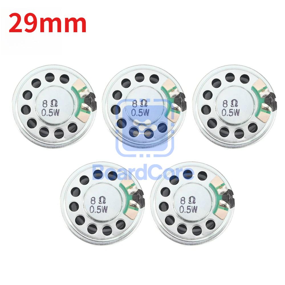 5PCS 8R 0.5W Mini Ultra-thin Horn Speaker Diameter 20mm 23mm 28mm 29mm 32mm 36mm 40mm 50mm 57mm Loudspeaker 0.5W 8 Ohm Speaker