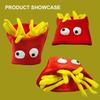 Chubby French Fries Headgear Perfect for Halloween Parties Food Prank Costume Accessories Photo Props