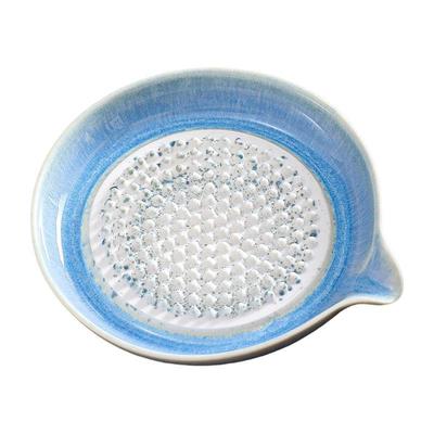 Keramik Knoblauchreibeplatte Japanischer Stil BPA-frei Porzellanreibe mit Ausgießnase für die Heimküche Ingwerpüree Herstellung