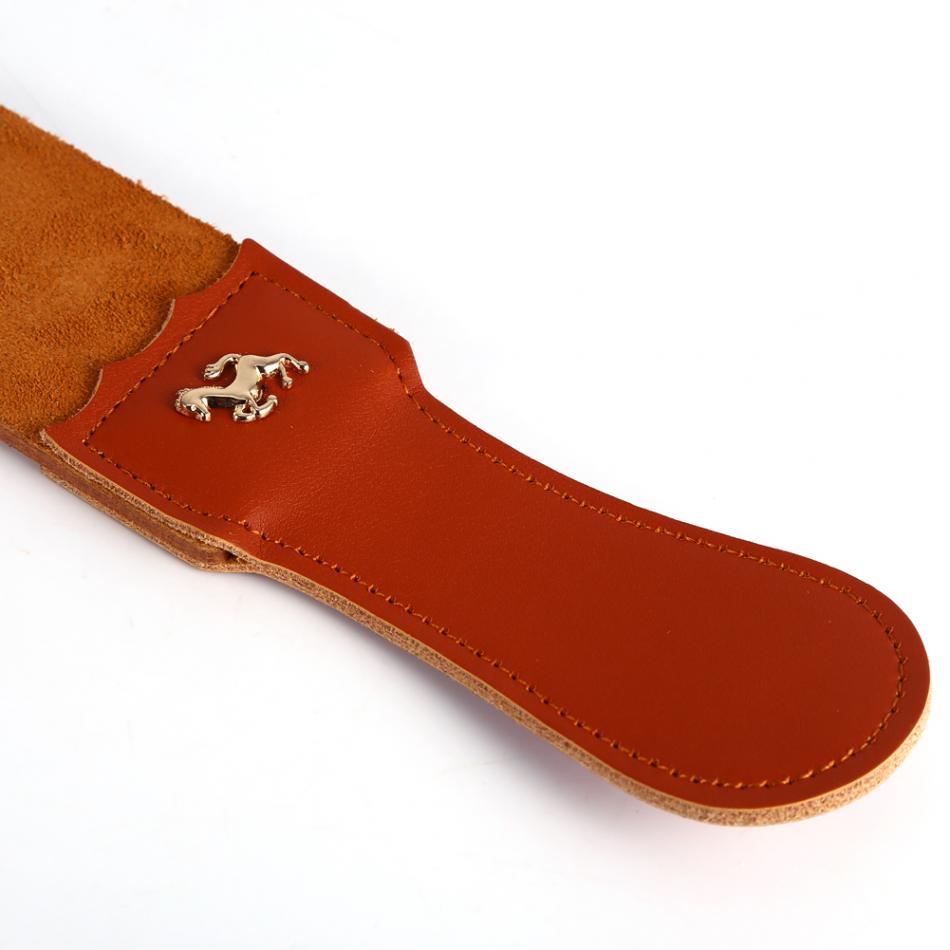 EECOO Ostrzałka ze Skóry Naturalnej Pasek do Polerowania Pasek Golibrody Składany Nóż Noże Ostrzałka do Golenia Pasek do Ostrzenia