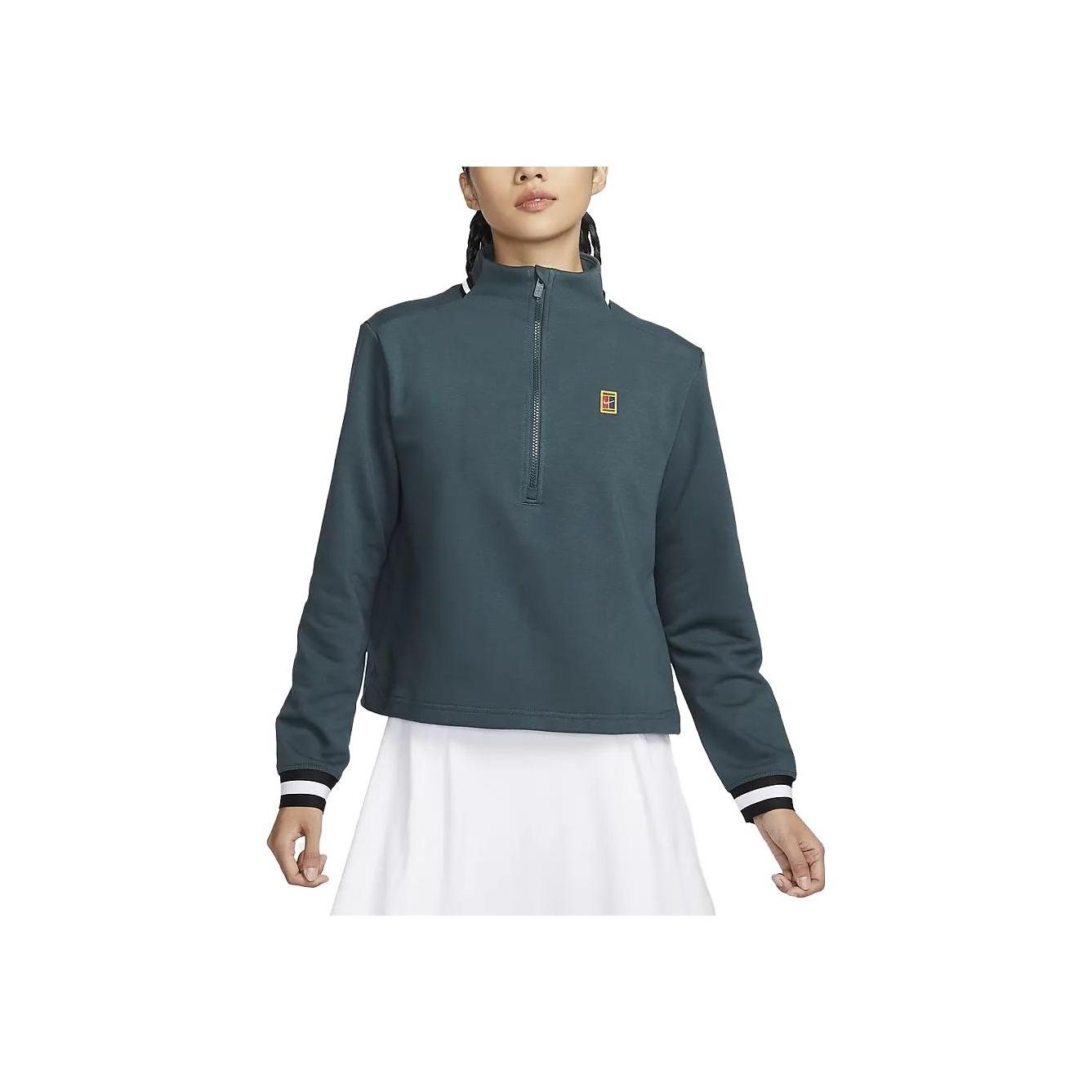 

Женский свитшот с длинными рукавами и воротником-стойкой Nike Dri-Fit Heritage, темно-зеленый FB4152-328 S