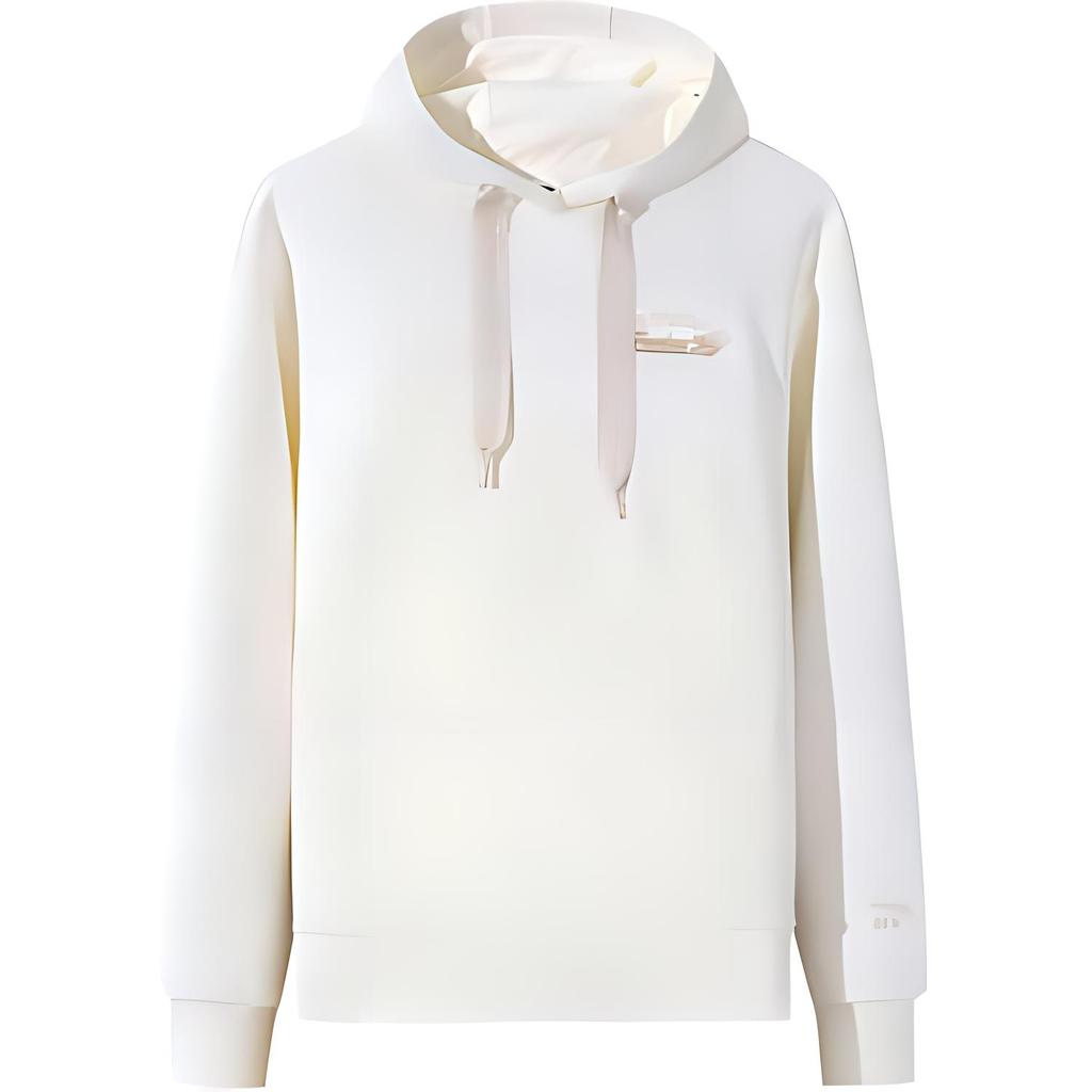 Anta Comfortable Breathable Versatile Hooded Sweatshirt Women Sweatshirt Ivory 162448701N-1