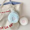 Cute Plush Coin Purse Fish Plate Pendant Earphone Lipstick Storage Bag Backpack Decoration Lovely Soft Gift Women Girls