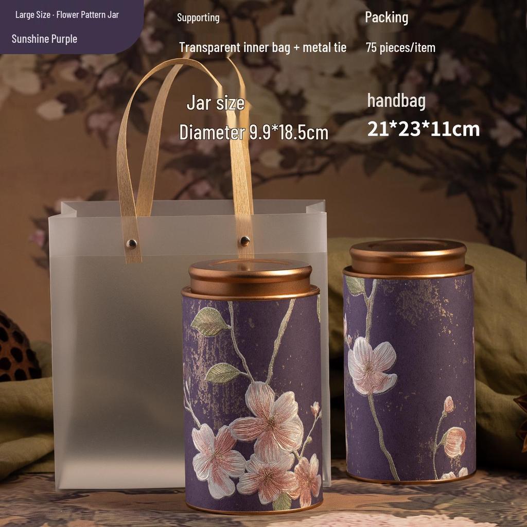 Exquisite Multi-Tea Storage Can: Sealed Container for Black, Green, Jasmine, White, & Oolong Tea.