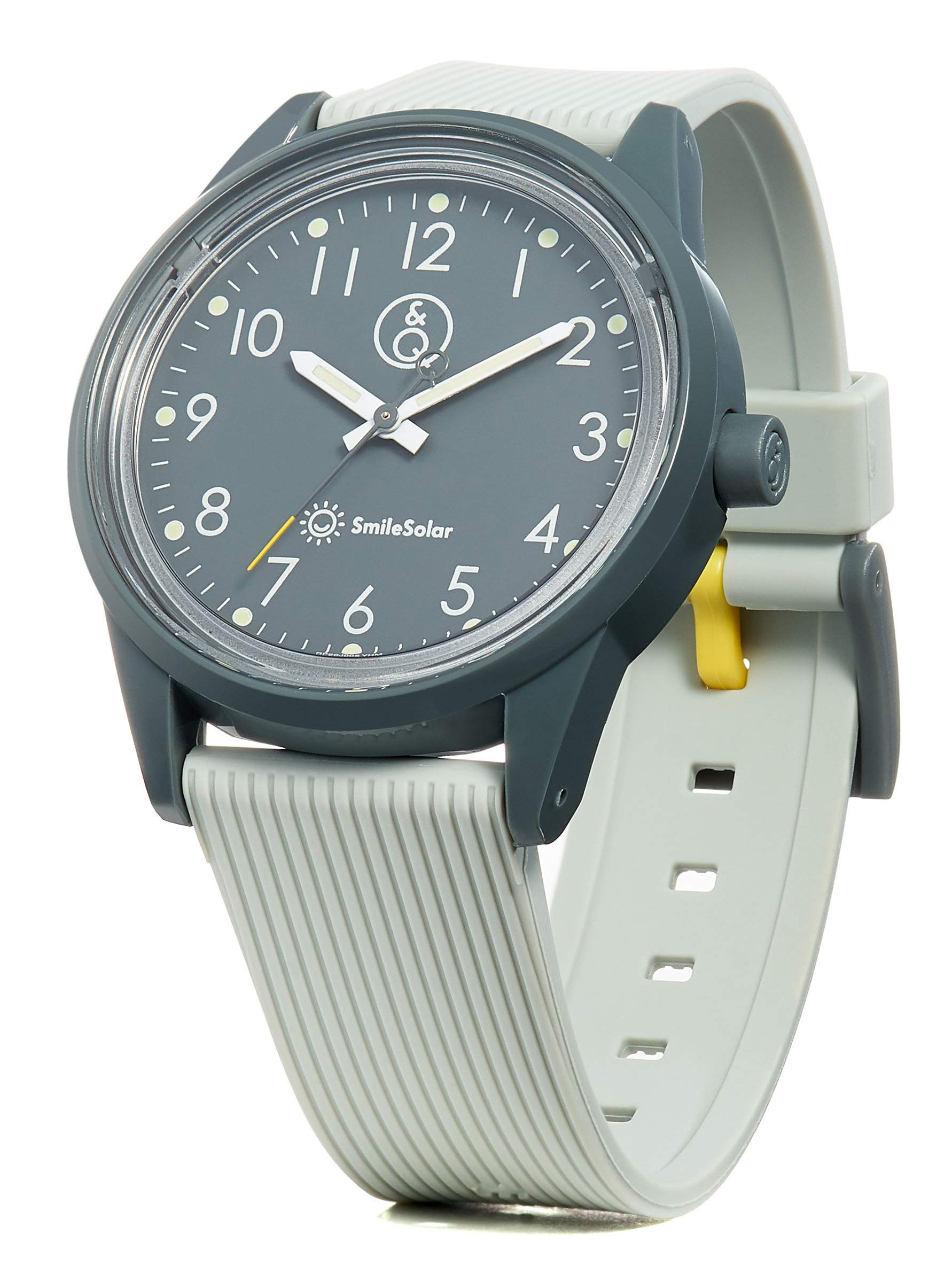 

Аналоговые часы SmileSolar Smile с водонепроницаемым уретановым ремешком RP20J006 Q&Q (Q&Q Solar) Женский ремешок на солнечной батарее, серый,