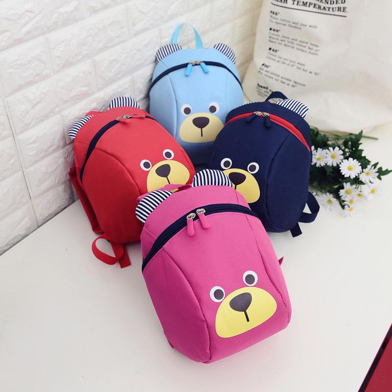 Bear Anti Lost Schoolbag Cartoon Piggy Backpack for Boys Girls 1 3 Years Kindergarten Primary Essential