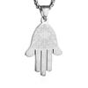 European and American High-end Jewelry Titanium Steel Necklace Men and Women New Color Palm