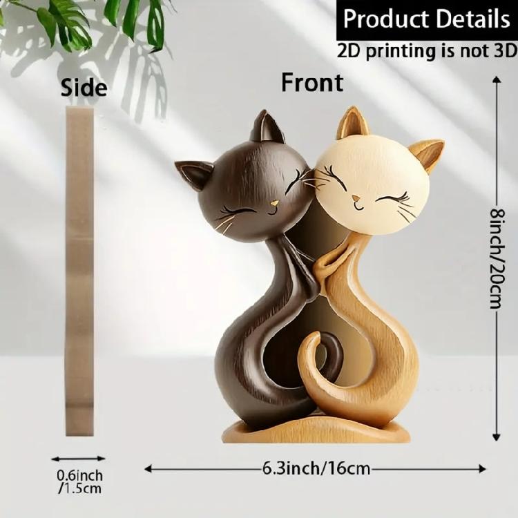 Carved Wooden Cats/Dog Figurines Table Ornament Cats/Dog Statue Sculptures Collectibles Home Decors Art Carving Work