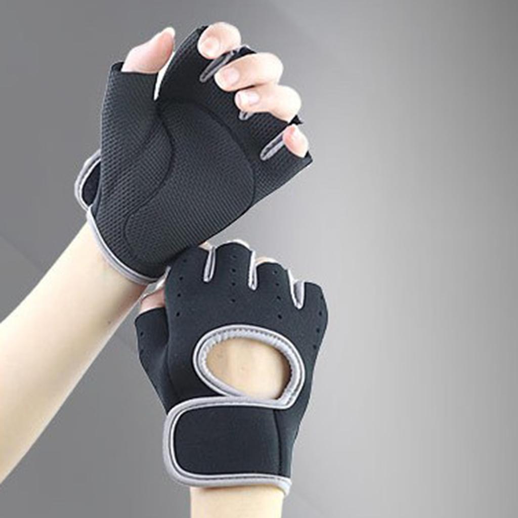 

Half Finger Fitness Gym Wear for Weight Lifting Workout Cycling Unisex M