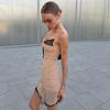 2026 Lace Spaghetti Strap Dress Women Summer Pleated Drawstring Sexy Plunge Mini Dress Slim Hot Girl Club Party Dresses